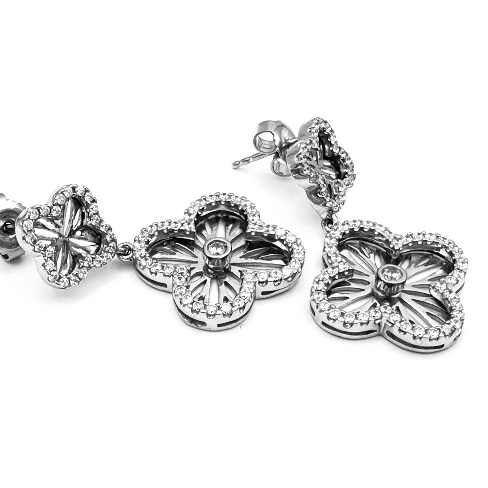 Cover Drop CZ Earrings